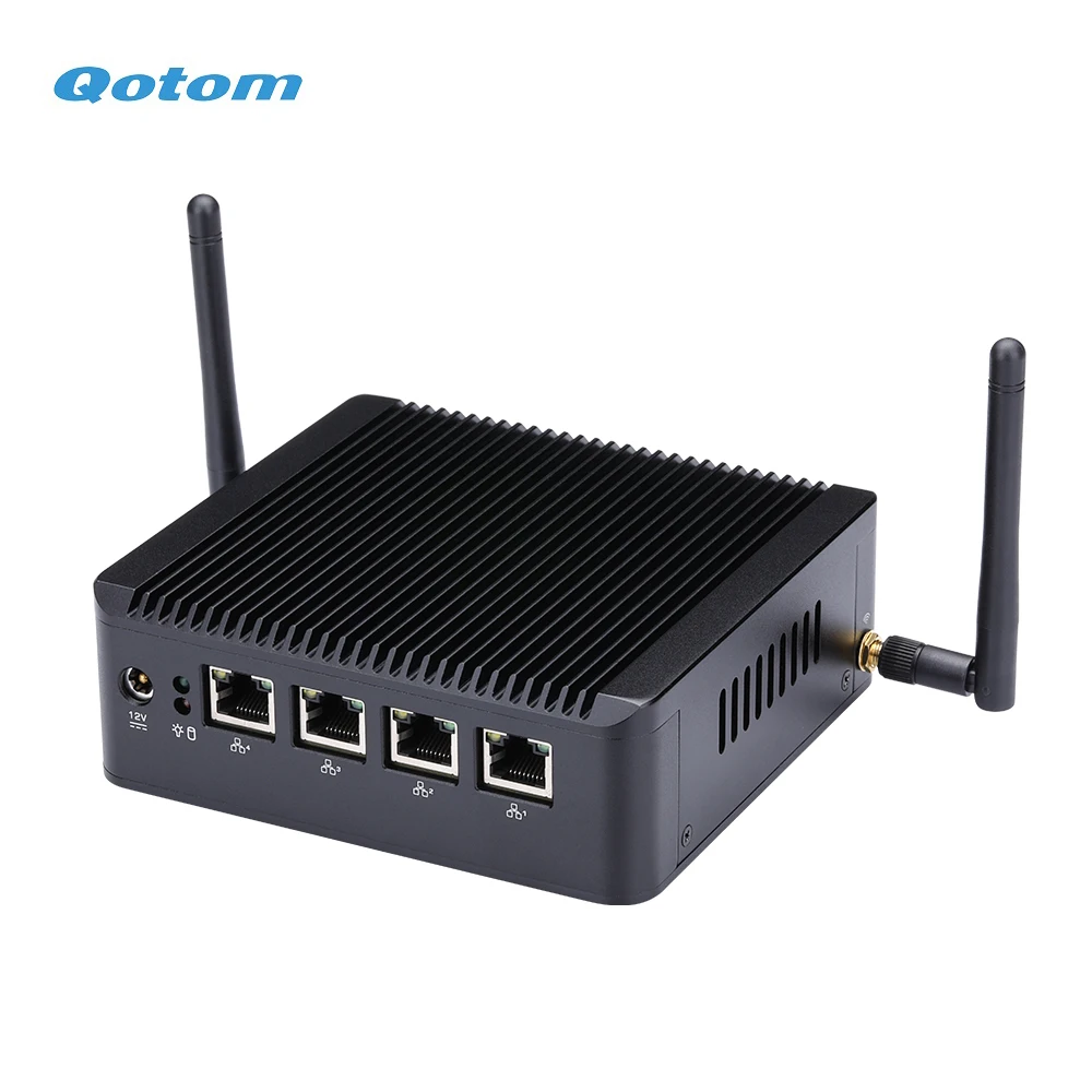 Qotom Mini PC Q190G4 4 LAN порта Celeron j1900 процессор Quad core 2.0 GHz мини пк pfsense Linux