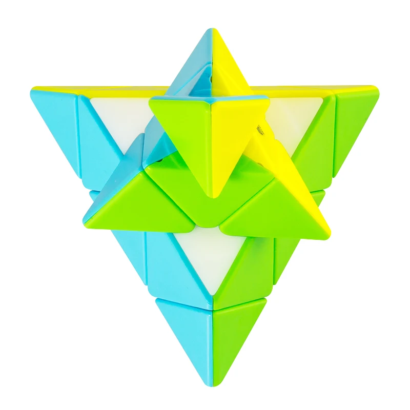 Professional Pyramid 3x3x3 Magic Cube Colorful Competition Speed Neo Twist Classic Educational Puzzle Toys for Children