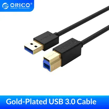 

ORICO High-speed Printer Line Square Port Connector Data Power USB3 .0 to USB Type-B Cable For HP Canon Epson printer