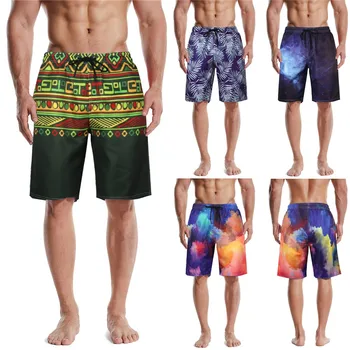 

surf shorts men Beach Shorts Swim Trunks Mens Summer Swim Trunks 3D Print Graphic Casual Athletic Beach Short Pants шорты #gh