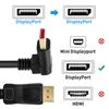 Displayport 1.4 cable 90-degree Angled Displayport cable 144Hz/4K 8K/60Hz Displayport male to Displayport 1.4 male cable ► Photo 3/6