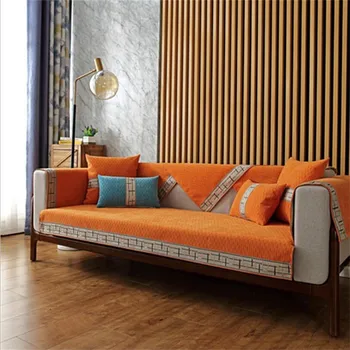 

Polyester cotton Dirt-proof Sofa Protect Pet Dog Cushion Mat Slipcover non-slip sofa cover for living room Four season universal