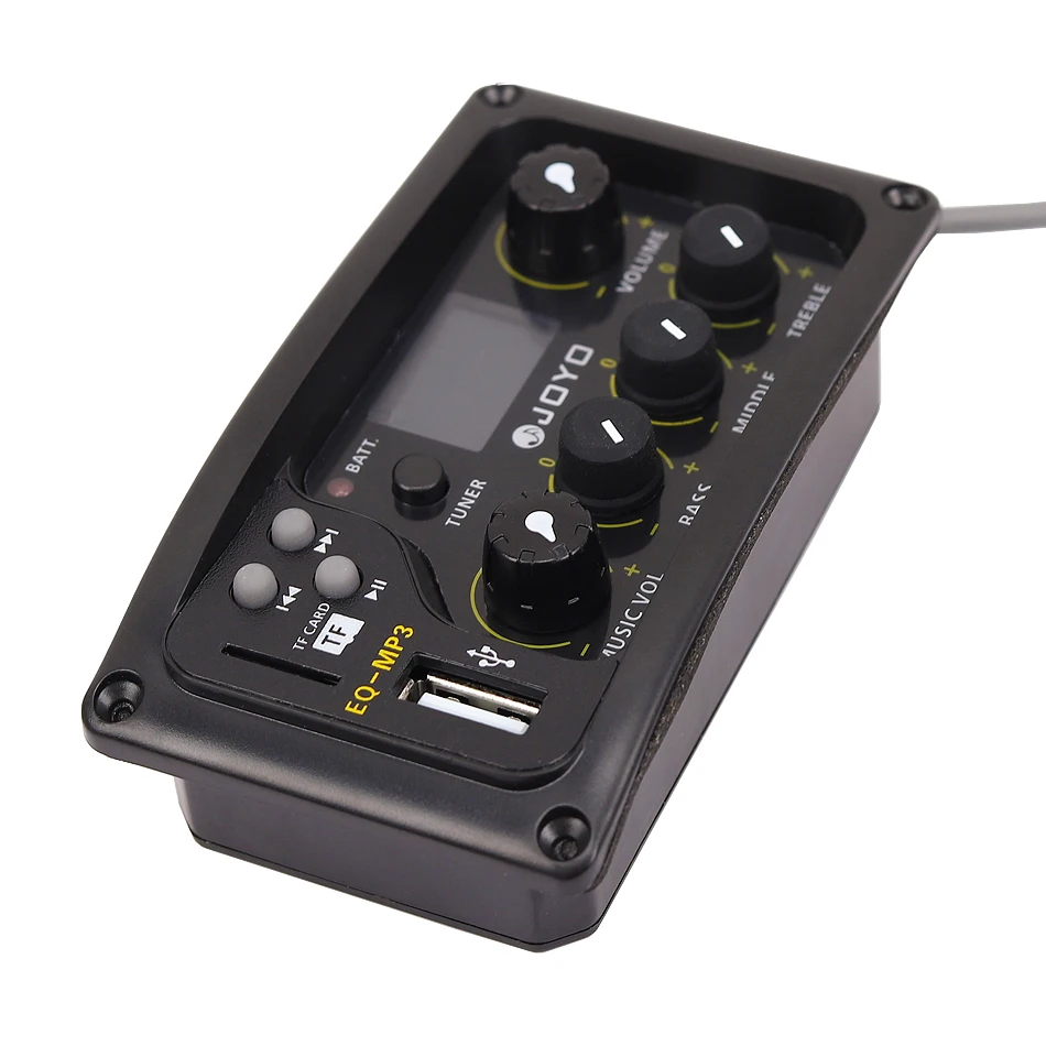 Ajuste de Volune eq com Função Mp3 e Sintonizador Joyo Musical Equalizador Captador Display Lcd Baixo Médio 3-band - Image 2