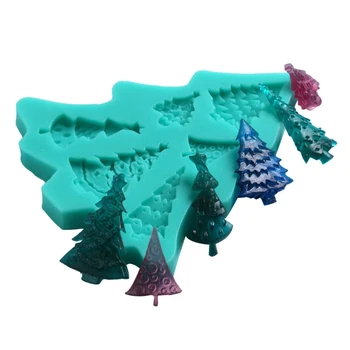 

Christmas Tree Epoxy Resin Pendant Silicone Mold Party Xmas Gift Handmade Christmas Tree Soap Molds Christmas Mold Tools