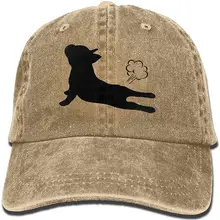 Бейсболка унисекс с французским бульдогом Yoga-2, хлопковая джинсовая Регулируемая Кепка для гольфа s для мужчин и женщин