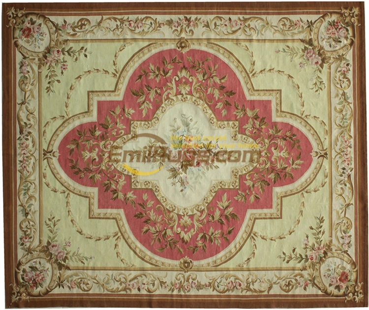 Французские ковры aubusson в Гостиная прямоугольник импортируется из чистой ручной Спальня прикроватная gc88aubyg2