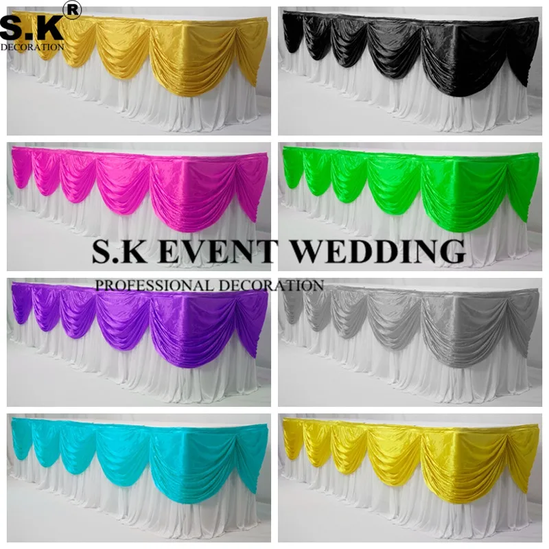 

Прямоугольная скатерть из ледяного шелка, скатерть для стола, скатерть с цветной драпировкой для свадебных украшений