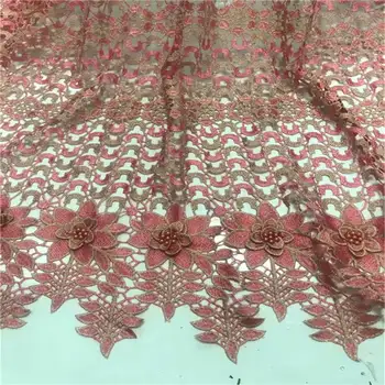 

2020 african Tulle Swiss lace fabric high quality Nigerian cord Lace and France lace fabric Big promotion for Embroidery lace