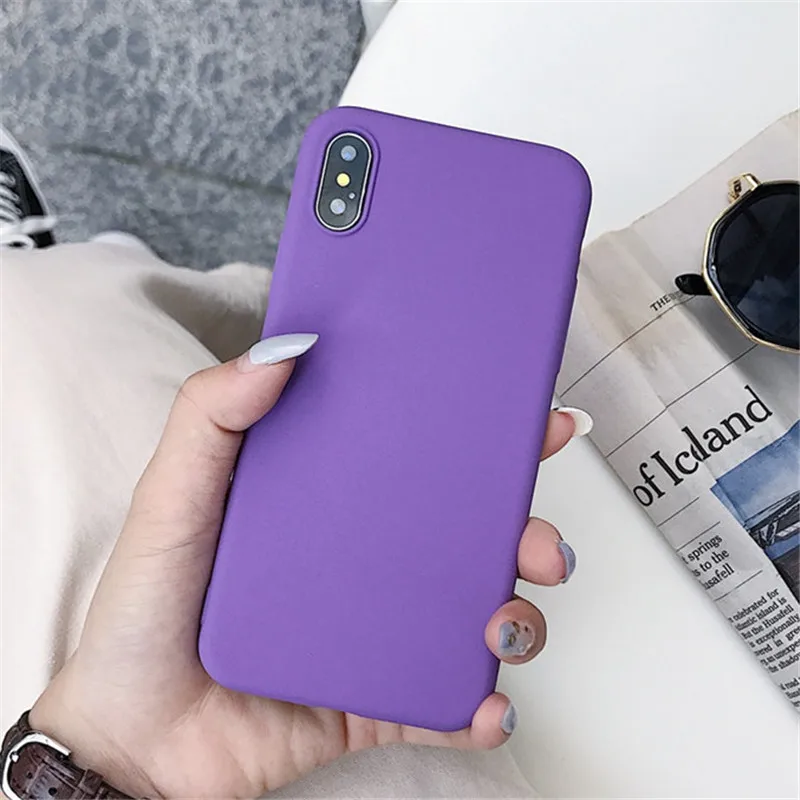 Матовый однотонный чехол для телефона HUAWEI Honor 7 8X 9 10 Lite 20 Pro P10 P20 Plus Nova 3 3i 3e Y9prime