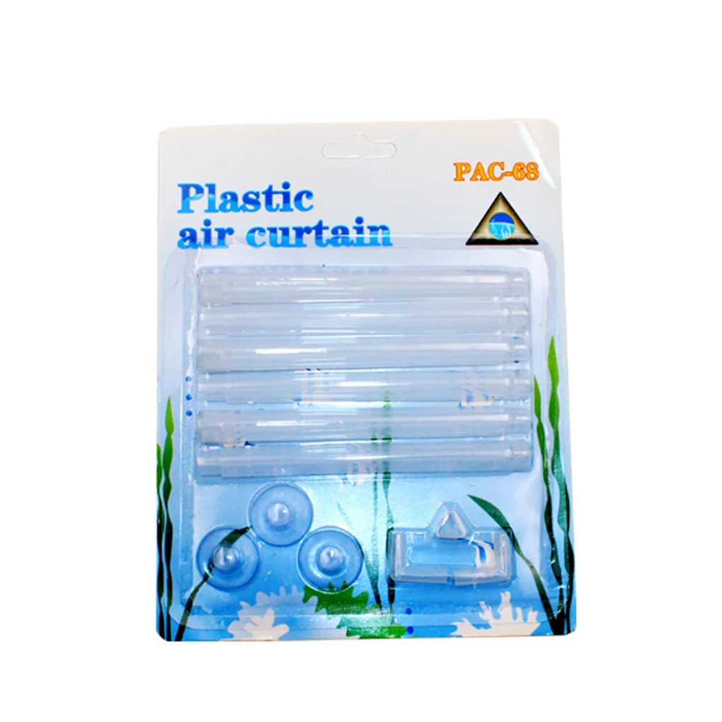 elenxs Plastic Air Curtain Set Aquarium Bubble Strips Fish Tank Air Vent Bubble Bar Release Diffuser Kit