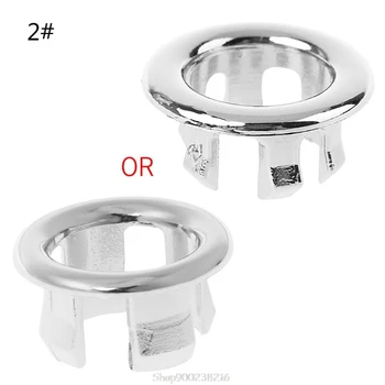 

Bathroom Basin Sink Overflow Ring Six-foot Round Insert Chrome Hole Cover Cap S08 20 Dropship
