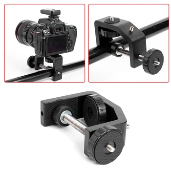 Preise Schreibtisch Clamp Halterung Schnalle Basis Vertikale Oberfläche Mount Adapter Fotografie Live Studio Kamera LED-Blitz Licht Fest Halter