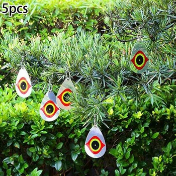 

5PCS Bird Repellent Horrible Predator Eye Scare Birds Deterrent Hanging Devices Bird Repellent Eye Garden Supplies