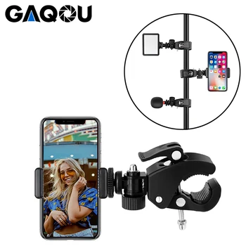 

Mobile Phone Mount Holder Stand 360 Degree Rotation Tripod Monopod Clamp Clip for Webcam Live Video Light Chat Taking Photos