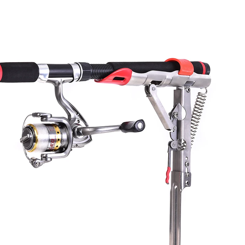 

Newly Automatic Spring Fishing Rod Holder Stainless Steel For Ground Support Brackets Adjustable Sensitivity Folding Fish BFE88