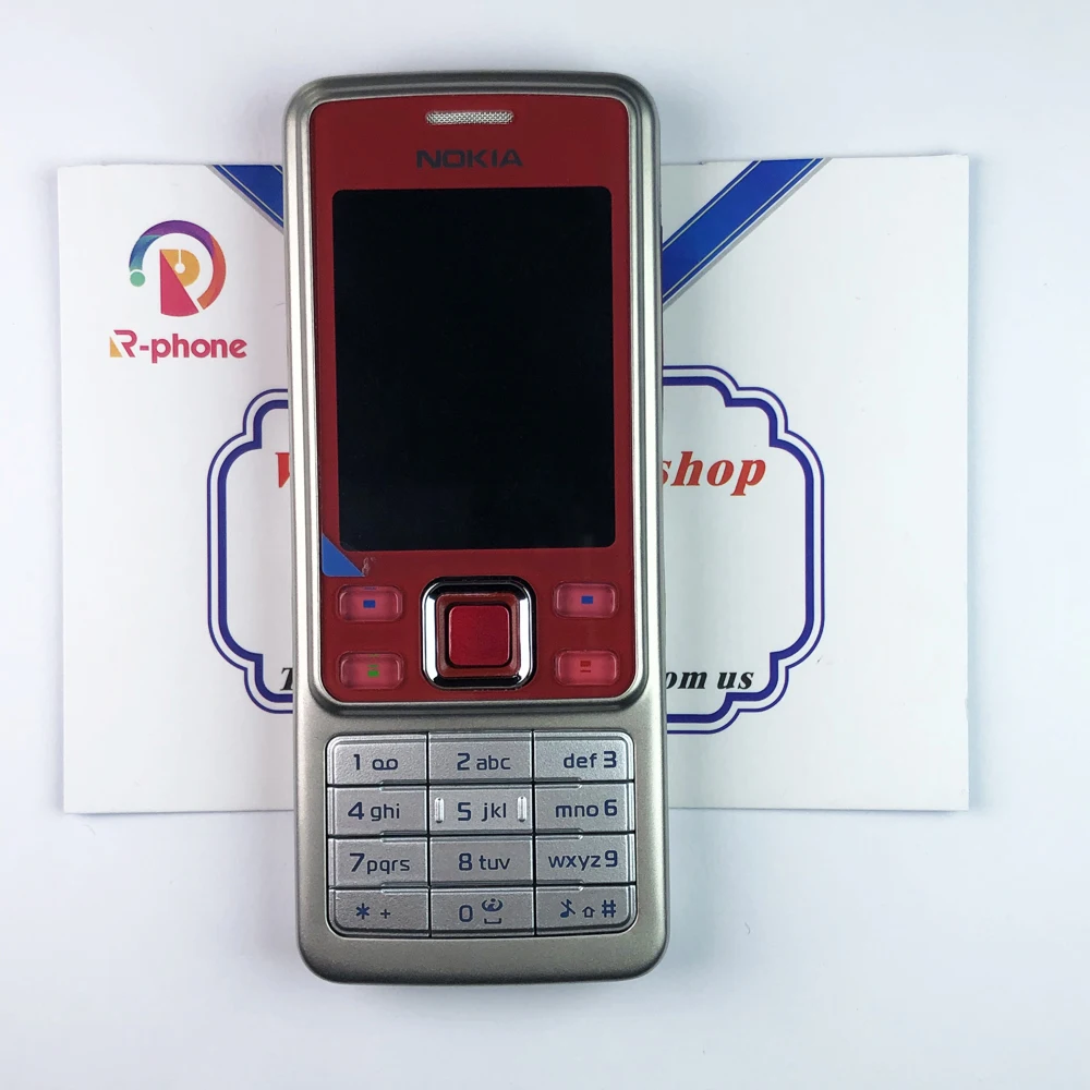 Оригинальный Nokia 6300 мобильный телефон разблокированный красный и арабский
