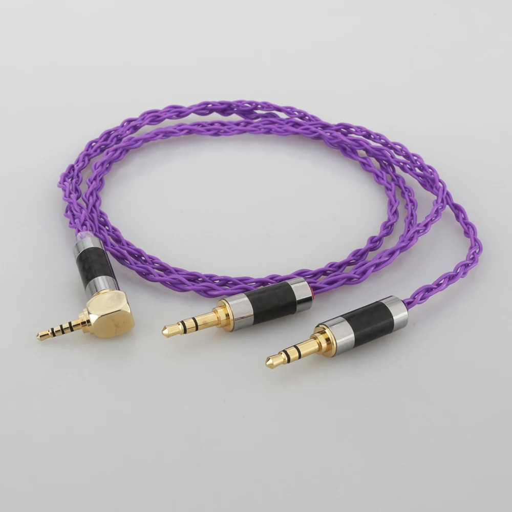 HiFi Cable with 2 5mm Trrs Balanced Male Compatible with Hifiman ANANDA ah d7200 d5200 Headphones with dual 3 5mm male