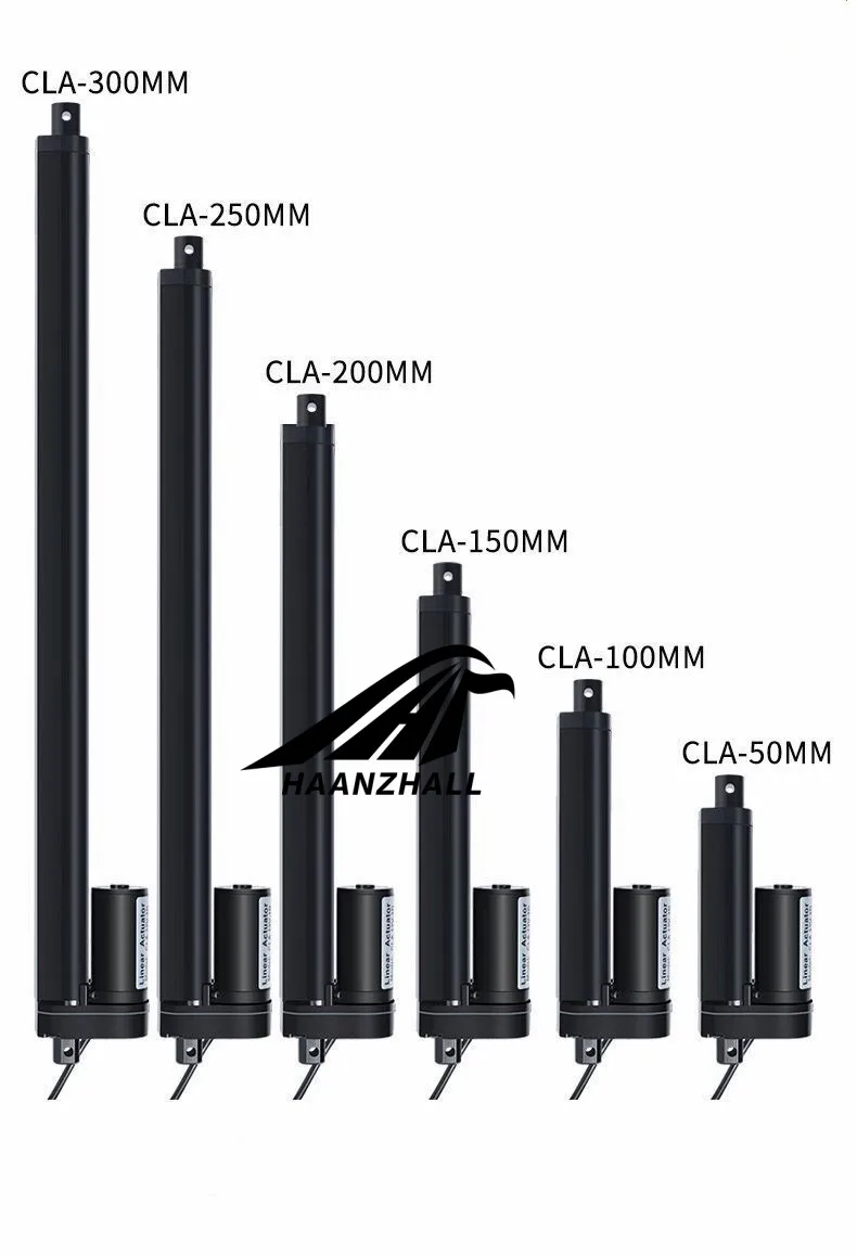 Acionador Linear de Motor Elétrico 12v 50 mm 100 mm 150 mm 200 mm 100 mm Unidade Linear 200 300 500 700 n
