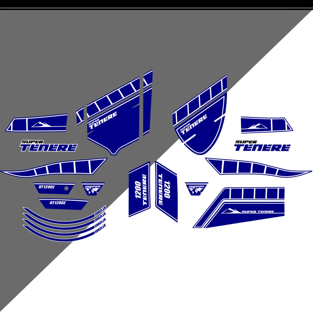 

For YAMAHA SUPER TENERE XT1200Z Trunk Luggage Tank Pad Protection Stickers Decal 2014 2015 2016 2017 2018 2019 2020