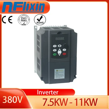

AC DC 380V 7.5KW/11kw 3 phase input frequency inverter drives for motor Speed Control 50HZ 60HZ AC DC VFD frequency converter