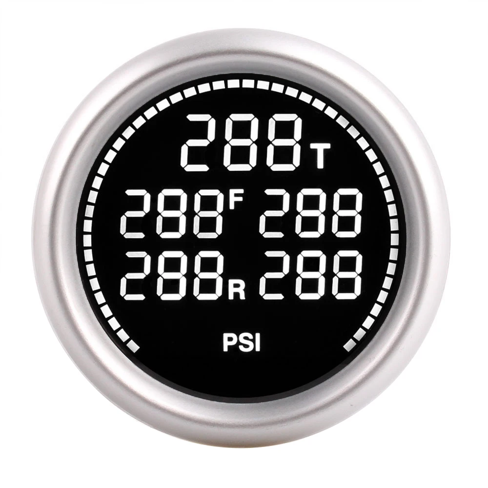 52 мм пневматическая подвеска манометр Оба бара PSI Air Ride Air Манометр с 5 шт. 1/8NPT электрические датчики Turbo Boost - Цвет: gauge