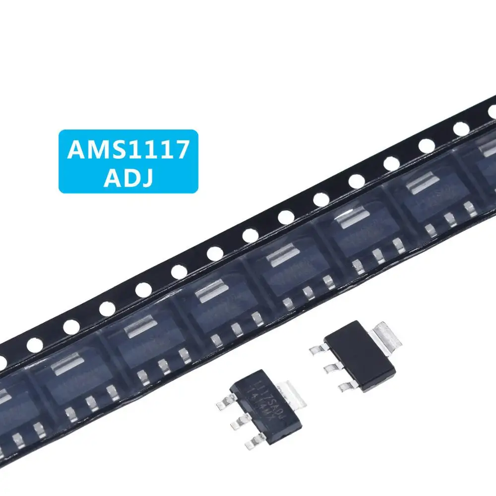 10 шт. AMS1117 AMS1117-3.3V AMS1117-ADJ AMS1117-1.8 AMS1117-1.2 AMS1117-5.0 AMS1117-2.5 AMS1117-3.3 AMS1117-5.0 AMS1117-1.5 - Цвет: ams1117-ADJ