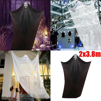 

1PC Halloween Decoration 3.8M Long Hanging Skeleton Flying Ghost Decorations For Outdoor Indoor Party Bar Scary Props Decoration