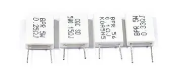 

10pcs BPR56 5W 0.001 0.1 0.15 0.22 0.25 0.33 0.5 ohm Non-inductive Ceramic Cement Resistor 0.1R 0.15R 0.22R 0.25R 0.33R 0.5R