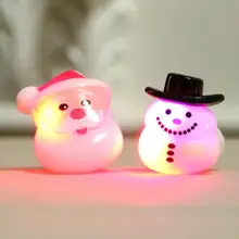 Anneau lumineux pour les doigts, arbre de noël, père noël, flocon de neige, bonhomme de neige, jouet pour enfants
