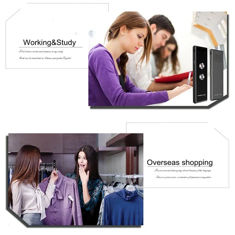 

Intelligent Translator 30 Languages Instant Voice Pocket Device Travel Translation Tool OUJ99