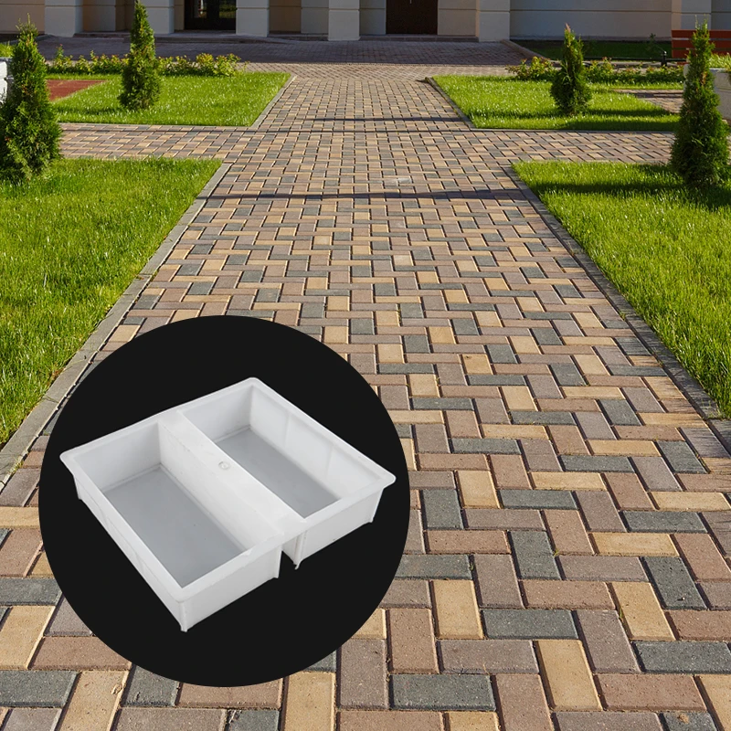 庭の装飾のためのレンガの石型,DIYパスメーカー,床のセメント,10*20*6cm AliExpress