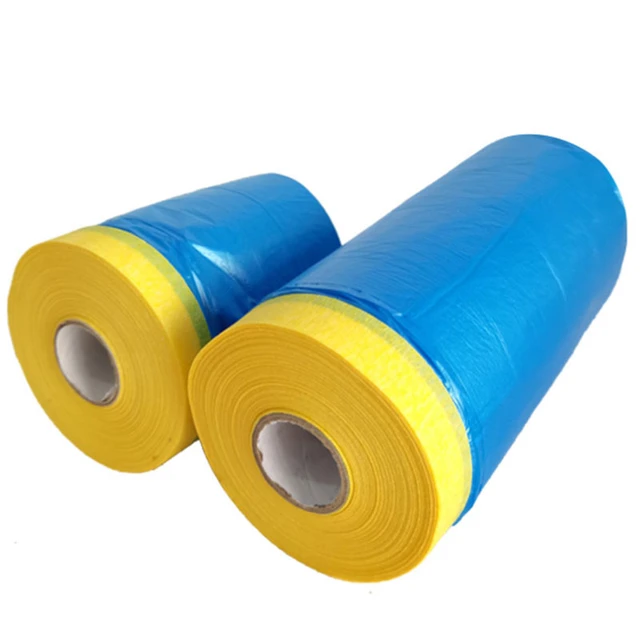 1 Roll Wall Treatment Pre Taped Masking Paper Covering For