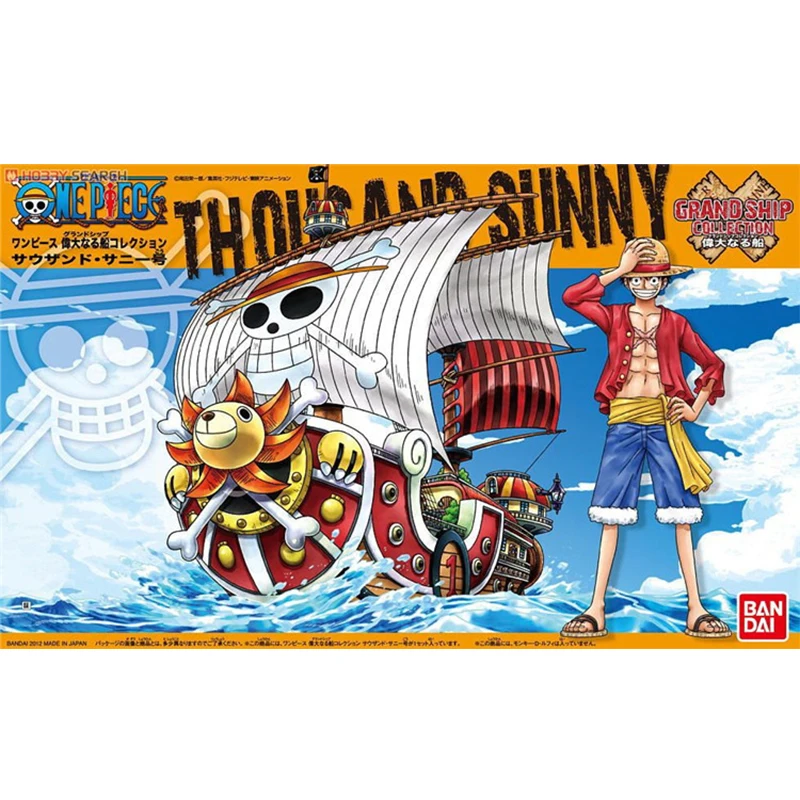 Оригинальная модель Bandai One Piece Great Ship 01 Wanli Sunshine Sonny в сборе фигурки игрушки