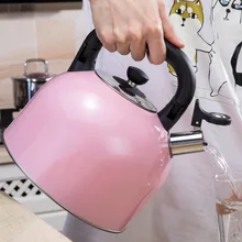 5L чайник со свистком из нержавеющей стали, чайник для воды, утолщение, большая чаша электромагнитная печь газовый, угольный газ, бытовой