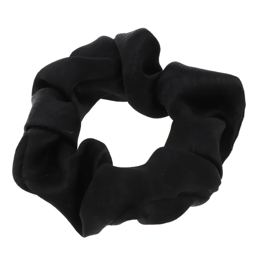 Women Premium Silk Feeling Hair Scrunchies Elastic Scrunchy Hair Bands Ponytail Holder Headband for Thick and Thin Hair