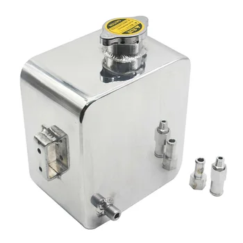

Universal 2L Car Auto Aluminium Water Coolant Overflow Expansion Tank Silver