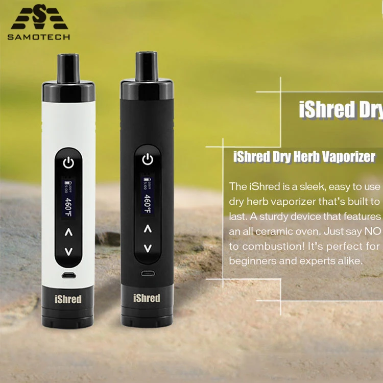 

NEW Original dry herb Yocan iShred kit vaporizer 2600mah build-in Battery 5.0V/1.0A e-cigarette high quality kit dry herb vape