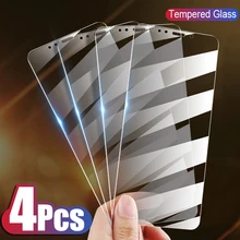 4PCS Full Cover Glass on the For iPhone 11 12 X XS Max XR Tempered Glass For iPhone 7 8 6 Plus 5 SE 11 12 Pro Screen Protector
