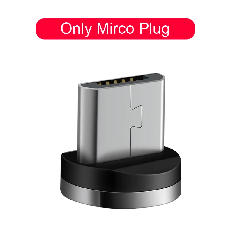 1 м 2 м Магнитный кабель Micro Usb type C Быстрая зарядка Microusb type-C Магнитный зарядный провод USB C для iPhone 11 X Xr Xs 7 usb кабель - Color: Only Micro Adapter