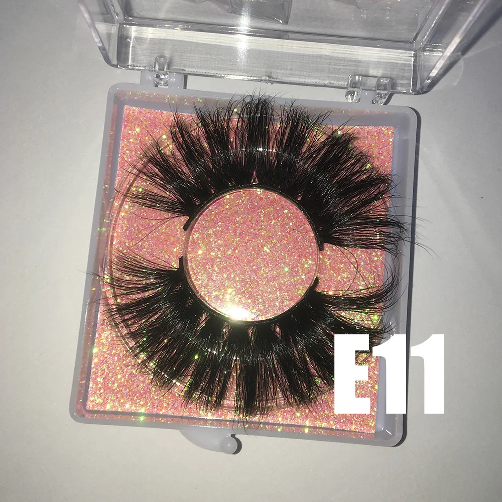 

BossGirl Lashes e11 lashes mink 100 pairs custom boxes with logo square lashes case long thick dramatic e11