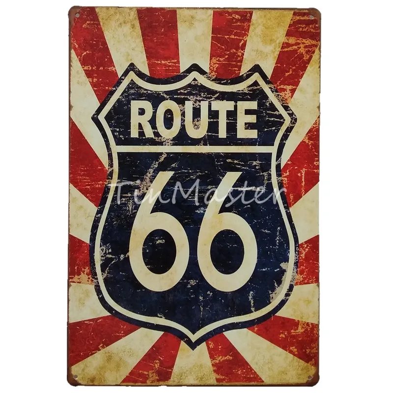 50063 Ретро ROUTE 66 Esso металлическая жестяная вывеска винтажный автомобиль плакат домашний декор Паб Бар гостиная гараж Висячие вывески - Цвет: 50063