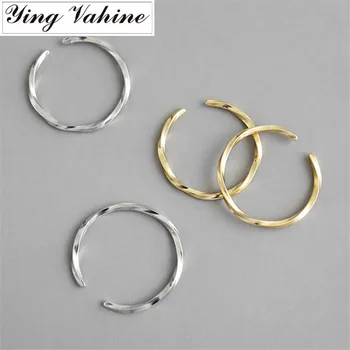 

ying Vahine 100% 925 Sterling Silver Fashion Mobius Open Rings for Women