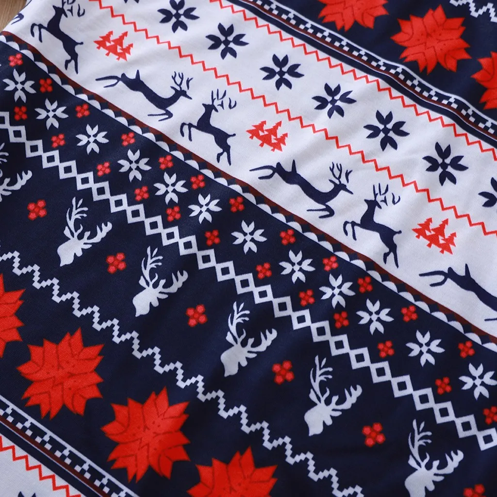 Christmas Pajamas Womens Blouse Tops And Pants Xmas Printing Pajamas Set Fashion Cute Soft Autumn winter Pajamas Set