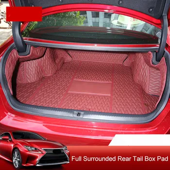 

For Lexus RC300 200T Leather Car Rear Tail Box Pad Trunk Cargo Carpet All Surrounded Anti-Dirty Protection Mat Modified Interior