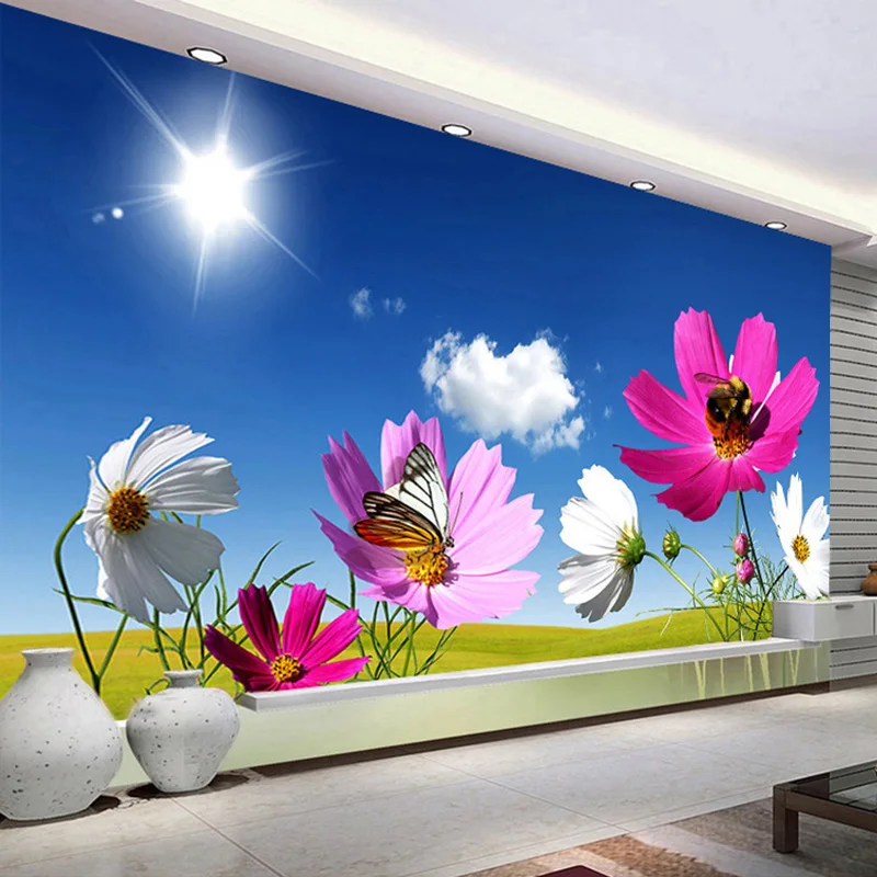 Mural 3D de pared Flores al sol Floral MURALES 3D DE PARED Naturaleza OUTLET PRIMAVERA