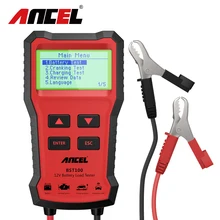Тестер автомобильного аккумулятора Ancel BST100 OBD2, 12 В, 100-2000CCA 30-220Ah, система обнаружения аккумуляторов, Автомобильный сканер, диагностический инструмент