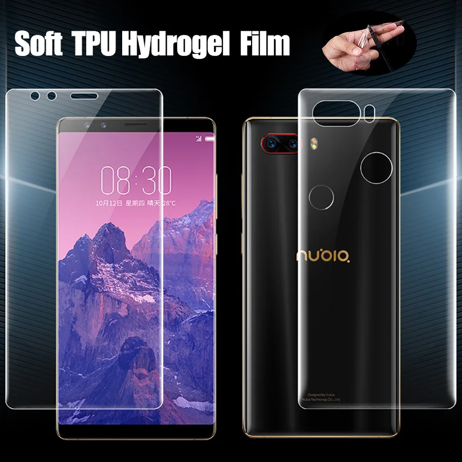 MANLIFU 20D мягкая ТПУ Передняя Гидрогелевая наклейка пленка для ZTE nubia Z17 M2 Lite Axon 10 Pro Z18