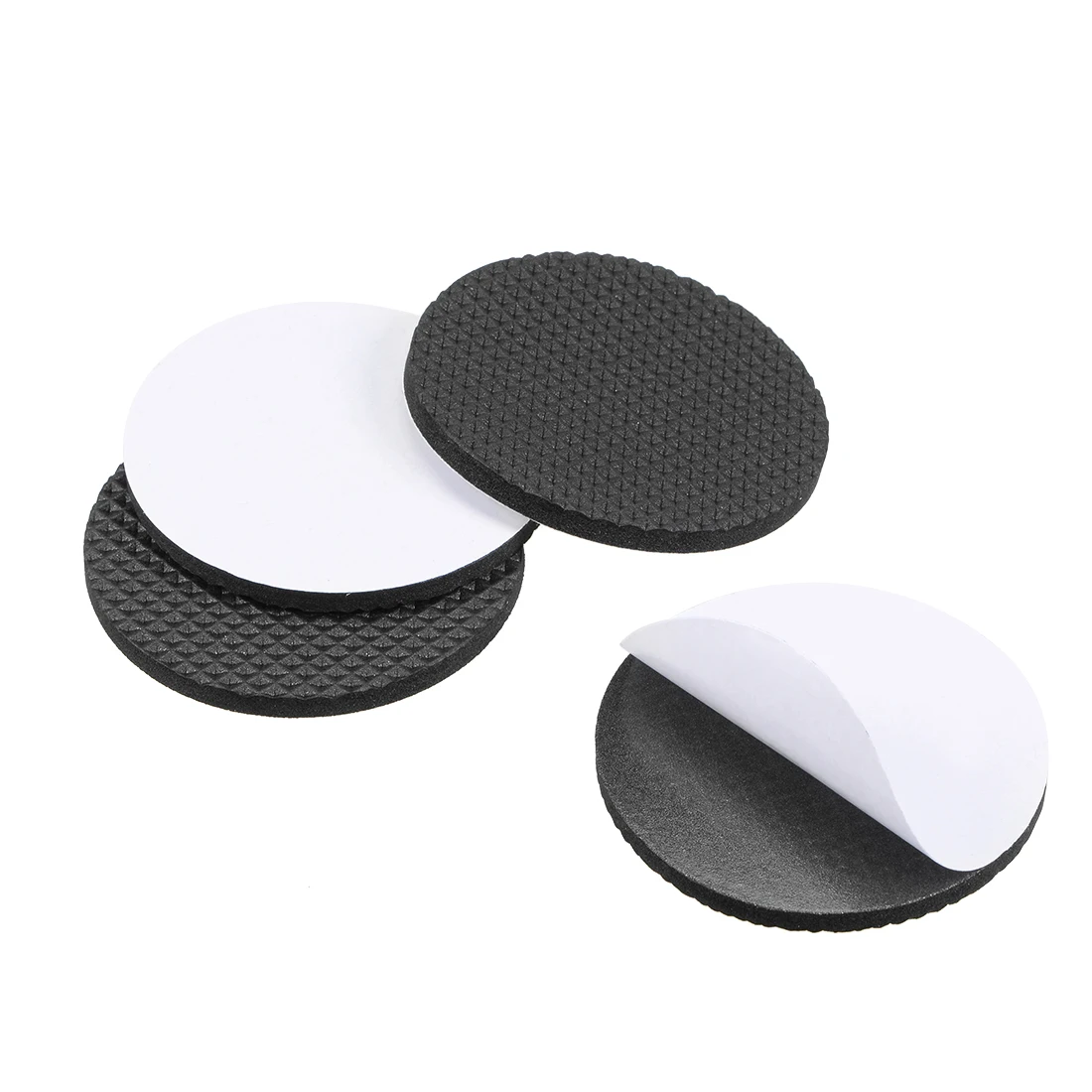 

uxcell Furniture Pads Adhesive EVA Pads 60mm Dia 4mm Thick Round Black 4Pcs