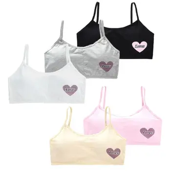 

Girls Underwear Soft Cotton Bra for Kids Teenager Training Small Vest Underwear 23GD