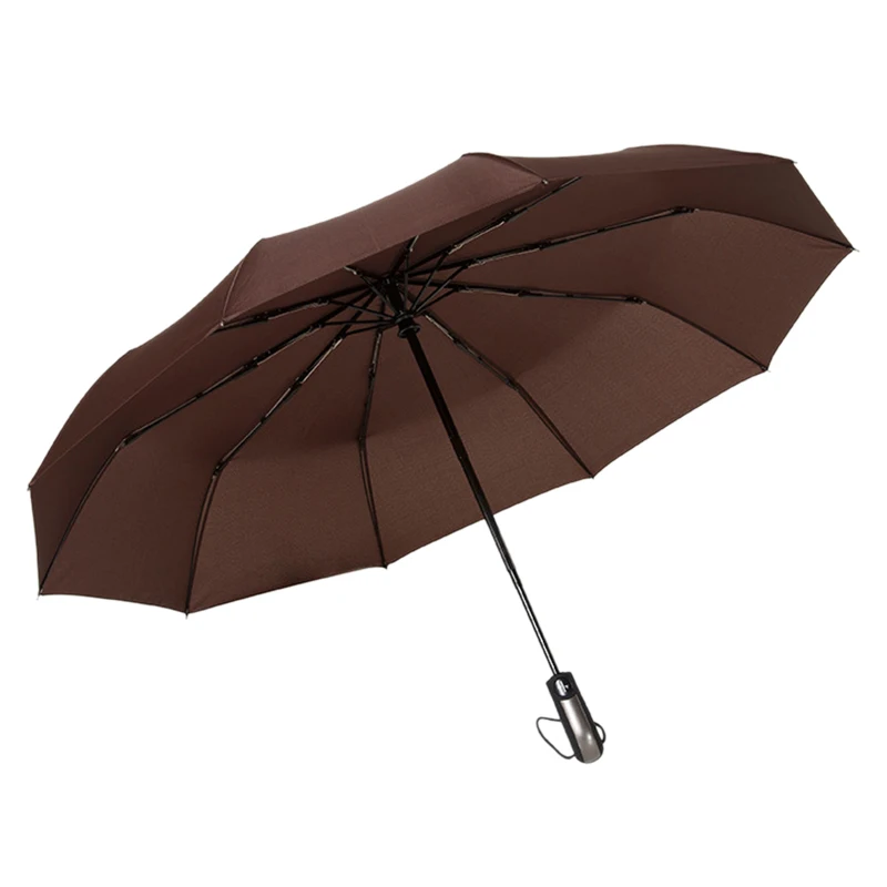 

Big deal Travel Umbrella Large Umbrella Windproof Waterproof Compact Folding Umbrella Brown